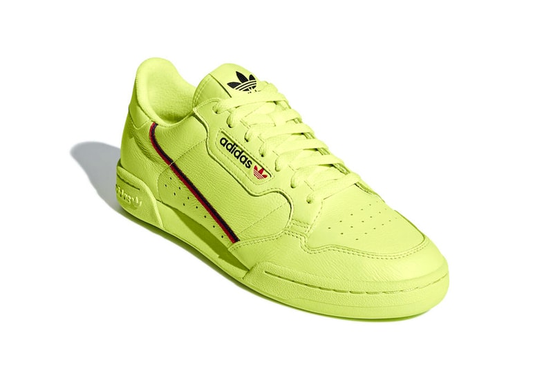 adidas Continental 80 Semi Frozen Yellow Clear Pink Scarlet Collegiate Navy release info sneakers