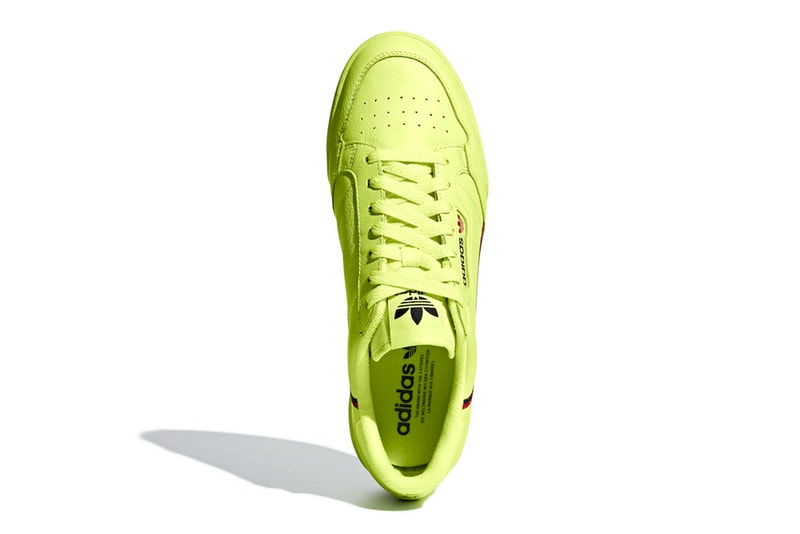 adidas Continental 80 Semi Frozen Yellow Clear Pink Scarlet Collegiate Navy release info sneakers