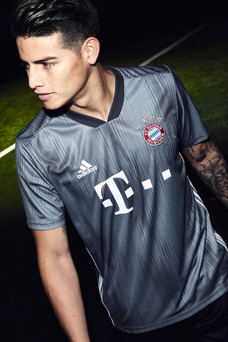 adidas Football FC Bayern Munich 2019 Third Jersey Kit Sports Soccer Fashion Clothing