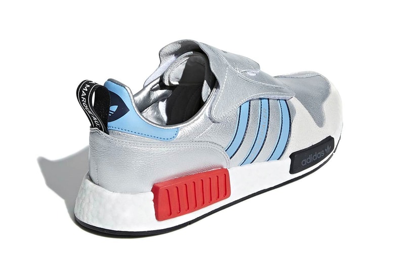 adidas Micro R1 Micropacer NMD R1 metallic silver BOOST release info sneakers