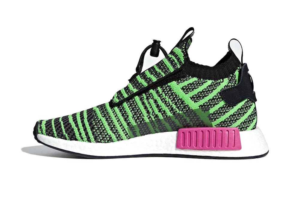 adidas NMD TS1 Shock Lime release info sneakers black grey pink