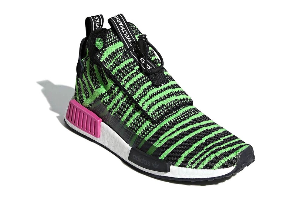 adidas NMD TS1 Shock Lime release info sneakers black grey pink