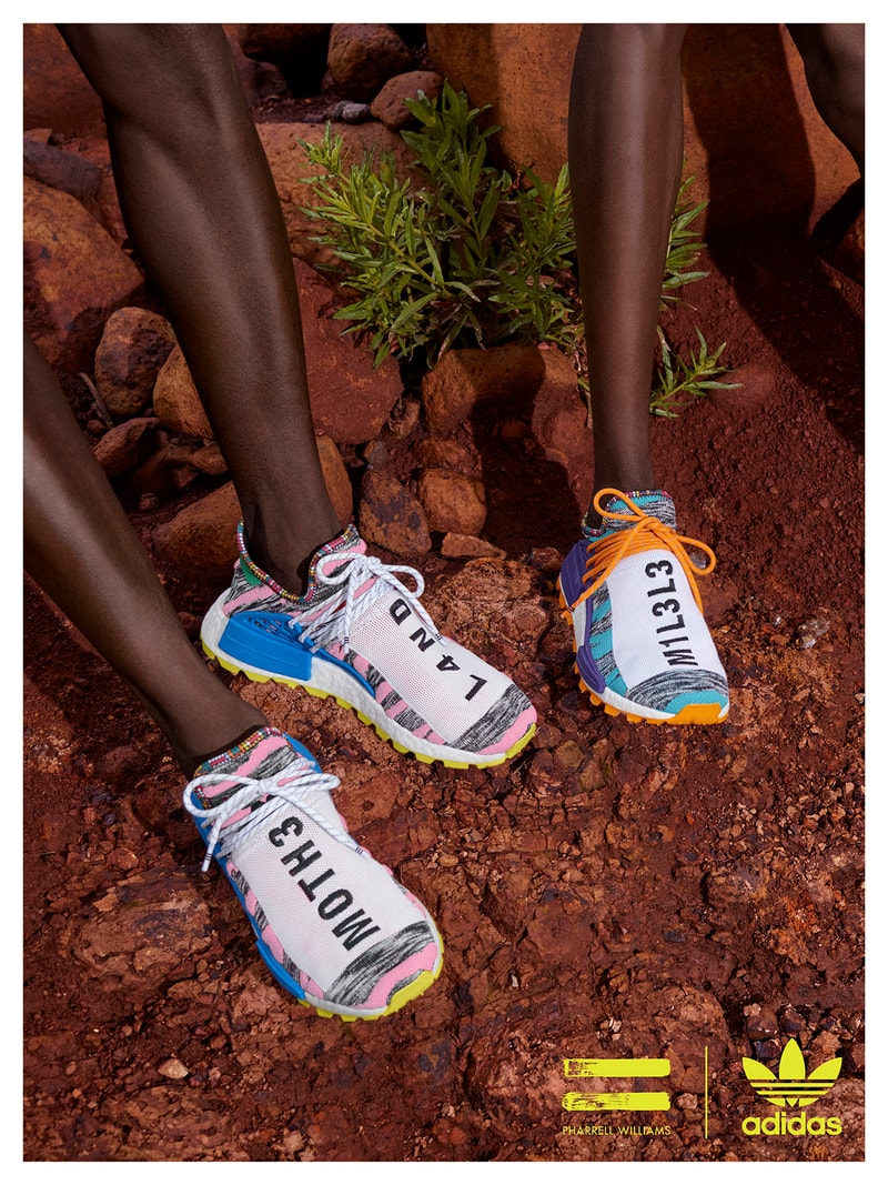 adidas Originals Pharrell Williams SOLARHU Lookbook Trainers Kicks Shoes Footwear Sneakers Cop Purchase Buy Available Soon Lookbooks Collections NMD Tennis Hu Apparel Jacket Release Date