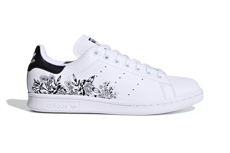 adidas Stan Smith floral flower embroidery white black orange yellow pink red release info