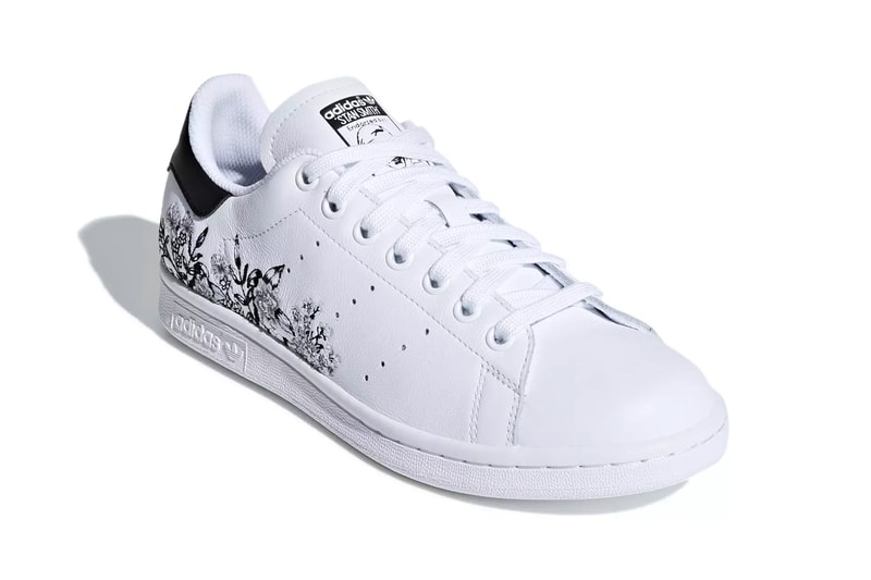 adidas Stan Smith floral flower embroidery white black orange yellow pink red release info