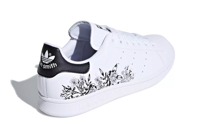 adidas Stan Smith floral flower embroidery white black orange yellow pink red release info