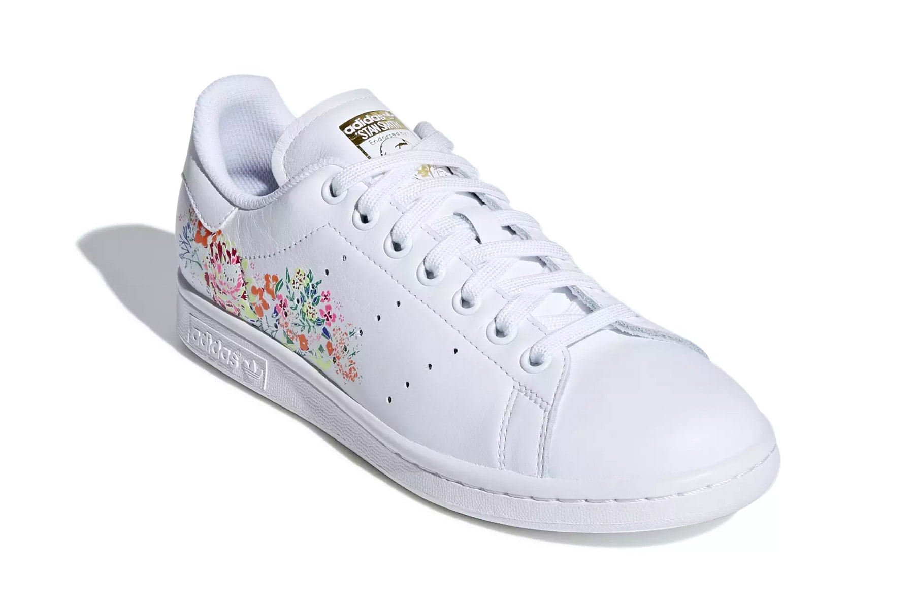 adidas Stan Smith floral flower embroidery white black orange yellow pink red release info