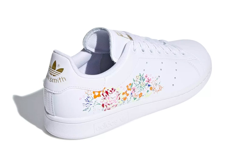 adidas Stan Smith floral flower embroidery white black orange yellow pink red release info