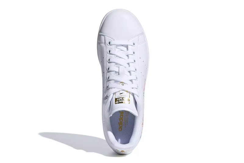 adidas Stan Smith floral flower embroidery white black orange yellow pink red release info