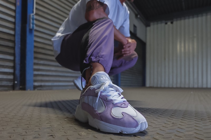 adidas yung 1 purple grey first look footwear shoes sneakers low top