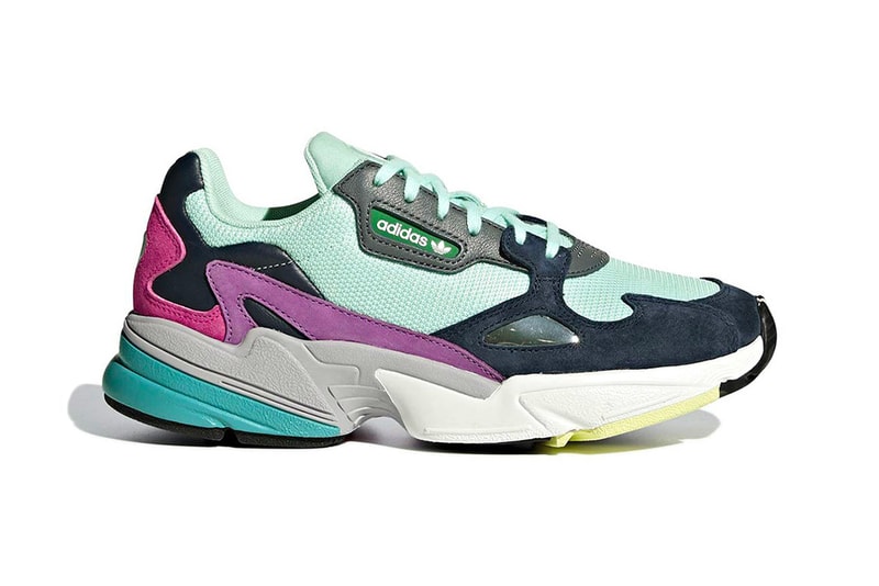 adidas Falcon Multicolor Teal navy purple Colorway sneaker suede release date info price