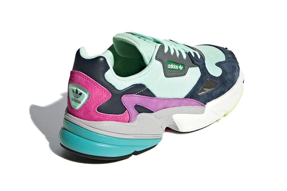 adidas Falcon Multicolor Teal navy purple Colorway sneaker suede release date info price