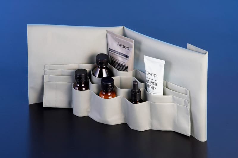 Aesop Oil Diffusers Wash Bags Designed ÉCAL Students Design Advanced Studies in Design for Luxury and Craftmanship Switzerland Skincare Cosmetics Accessories