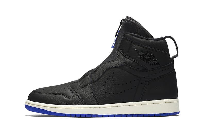 Jordan Brand Air Jordan 1 High Zip Men’s Sizing release info Available Black Hyper Royal White University Red