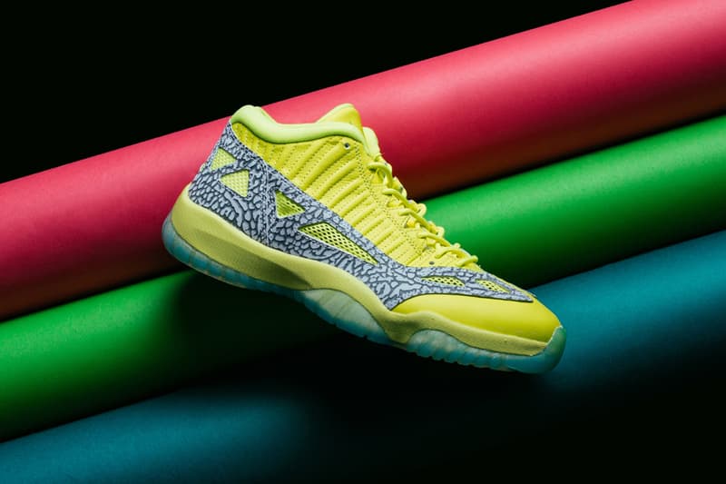 Air Jordan 11 Low IE Highlighter Pack jordan brand release info volt crimson flash rio teal