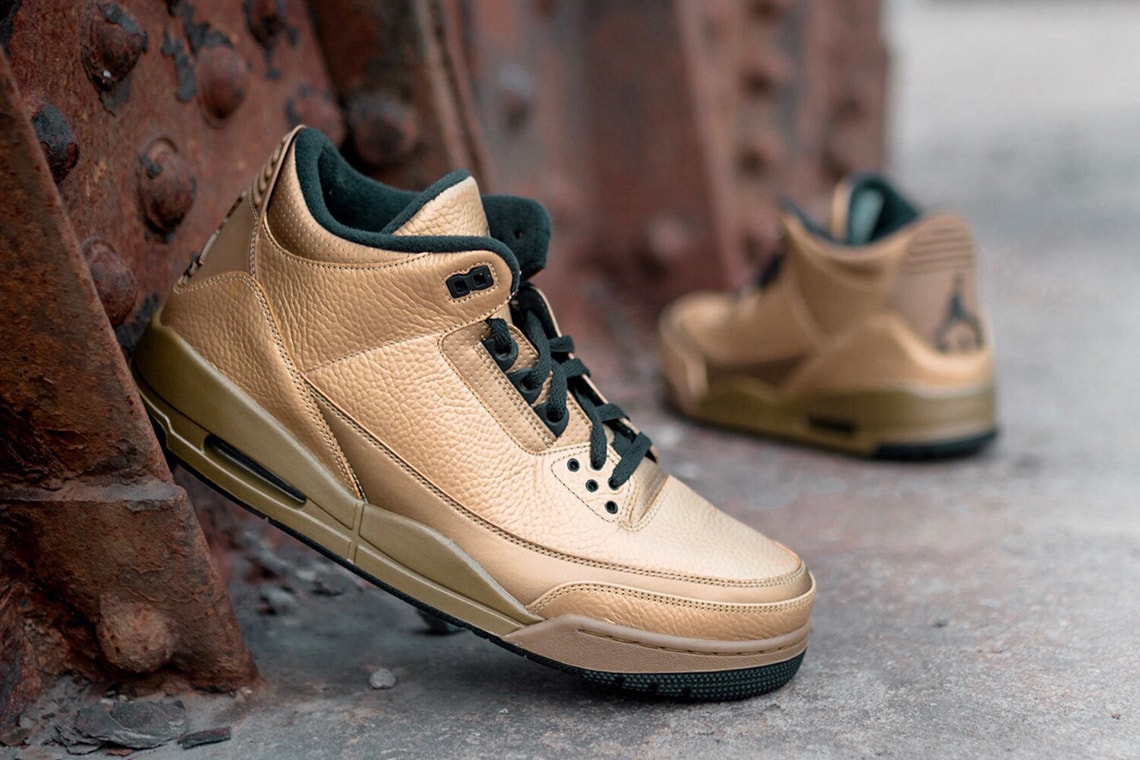 Air Jordan 3 x OVO "6IX" Gold Sneaker Details Rare Unreleased Shoes Sneakers Kicks Trainers Footwear