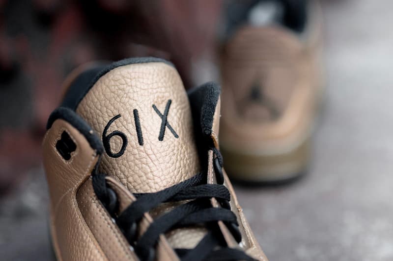 Air Jordan 3 x OVO "6IX" Gold Sneaker Details Rare Unreleased Shoes Sneakers Kicks Trainers Footwear