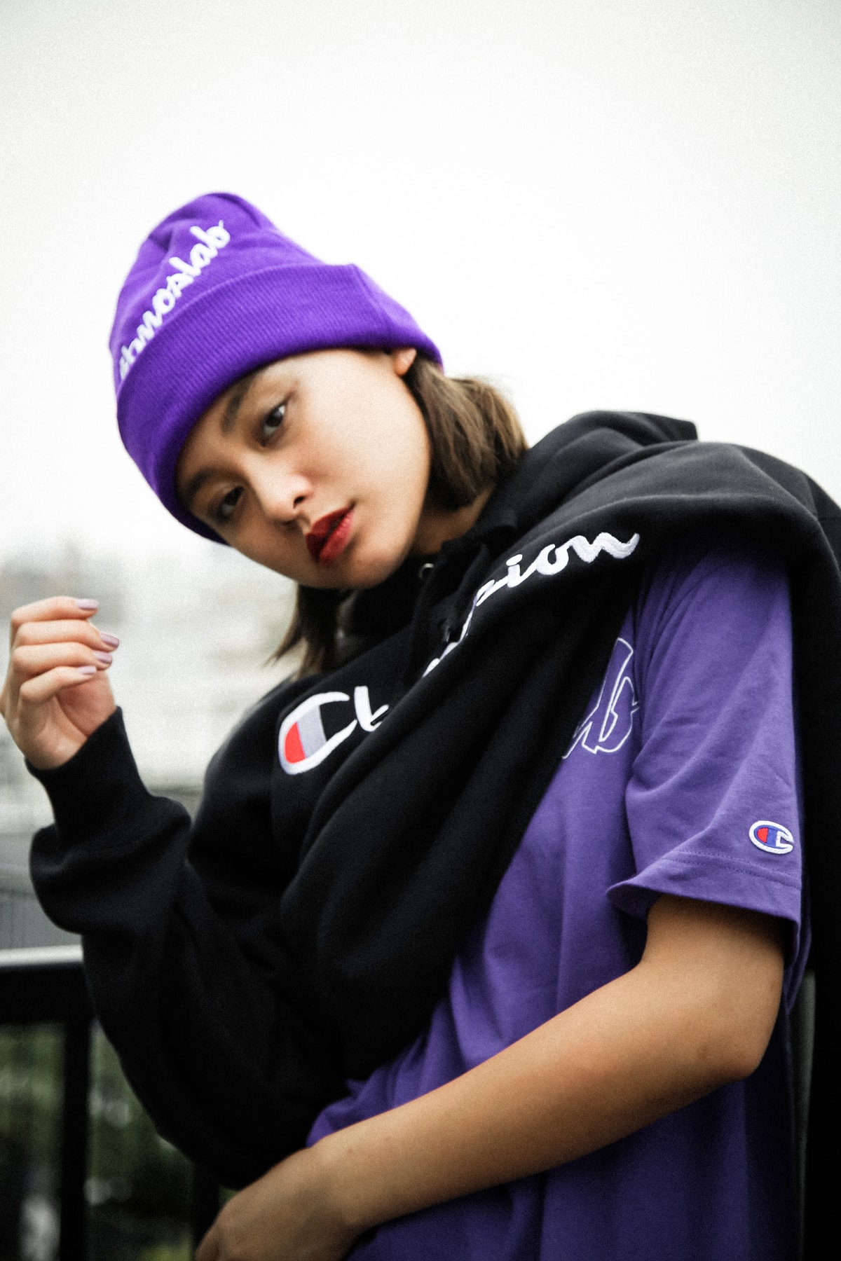atmos LAB Champion Fall Winter 2018 Collab august 11 2018 drop release lookbook drop release date info hoodie tee shirt hat beanine