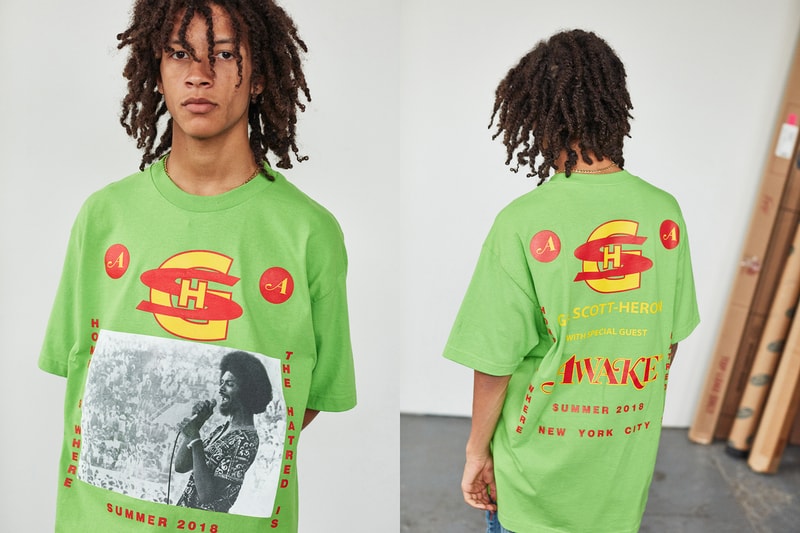 Awake NY mid spring Summer 2018 T-Shirts Lookbook Coral Ether NAS Goldfish collection graphic angelo baque