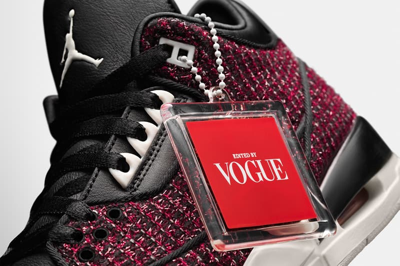 awok air jordan 3 anna wintour vogue 2018 september black red footwear