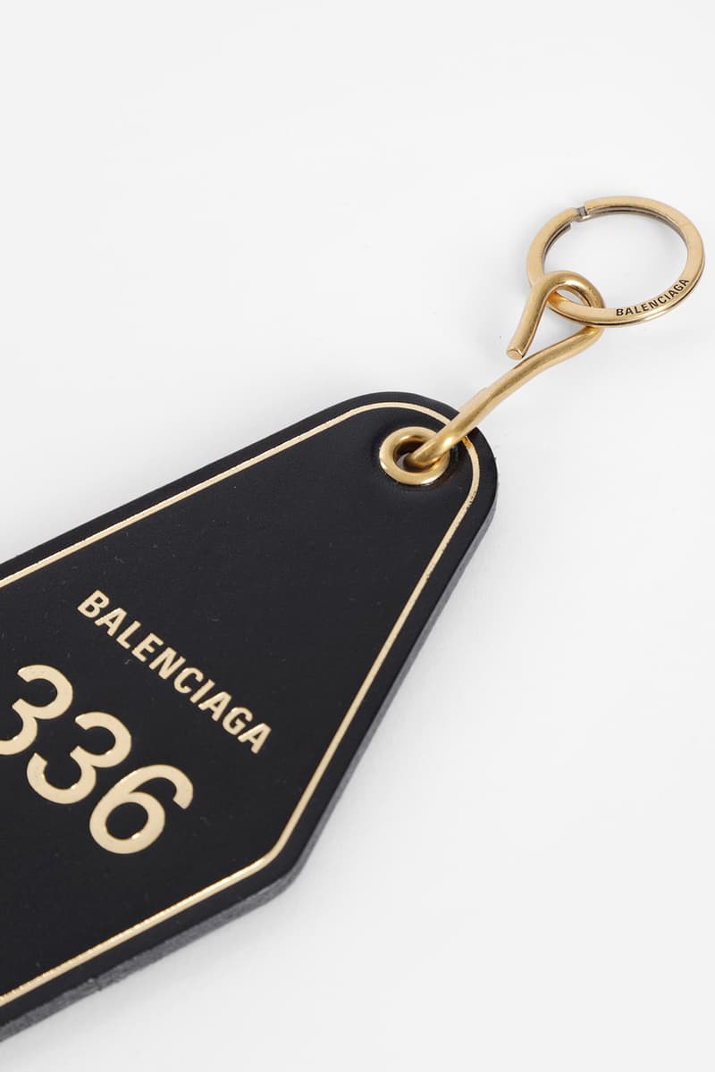 Balenciaga Fall Winter 2018 collection Hotel Key Tag accessories
