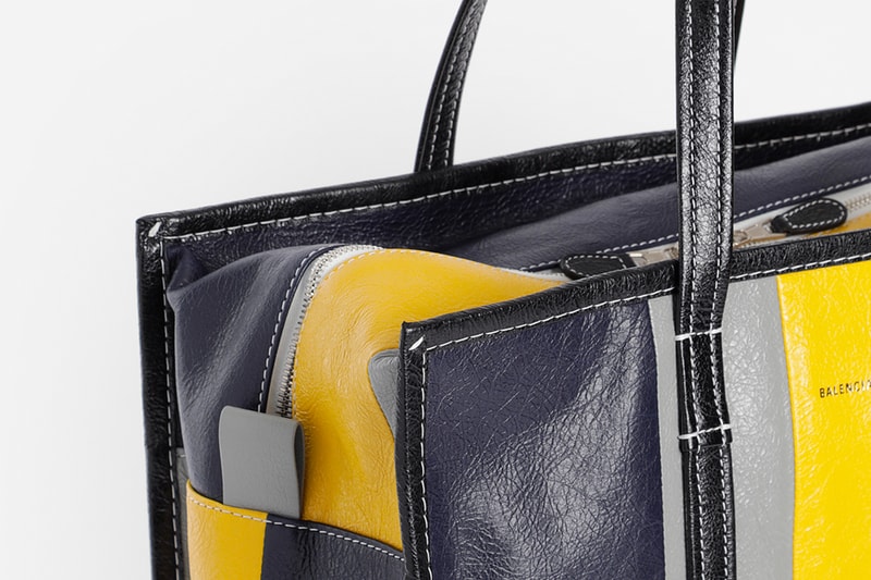 Balenciaga Fall Winter 2018 collection Leather Tote Bags accessories release info black grey yellow red
