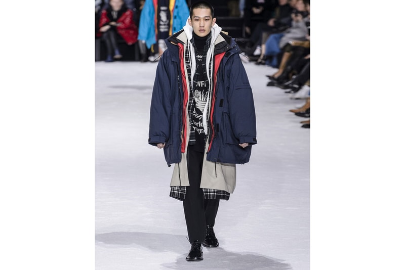 Balenciaga Oversized Layered Parka Coat seven fall winter 2018 ski influence inspiration demna gvasalia