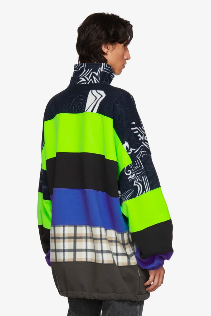 Balenciaga Pre-Fall 2018 Collection Chimney Sweaters multicolor check leaopard tartan demna gvasalia