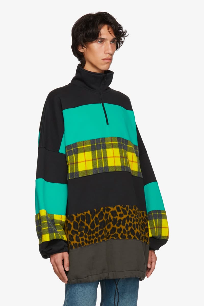 Balenciaga Pre-Fall 2018 Collection Chimney Sweaters multicolor check leaopard tartan demna gvasalia