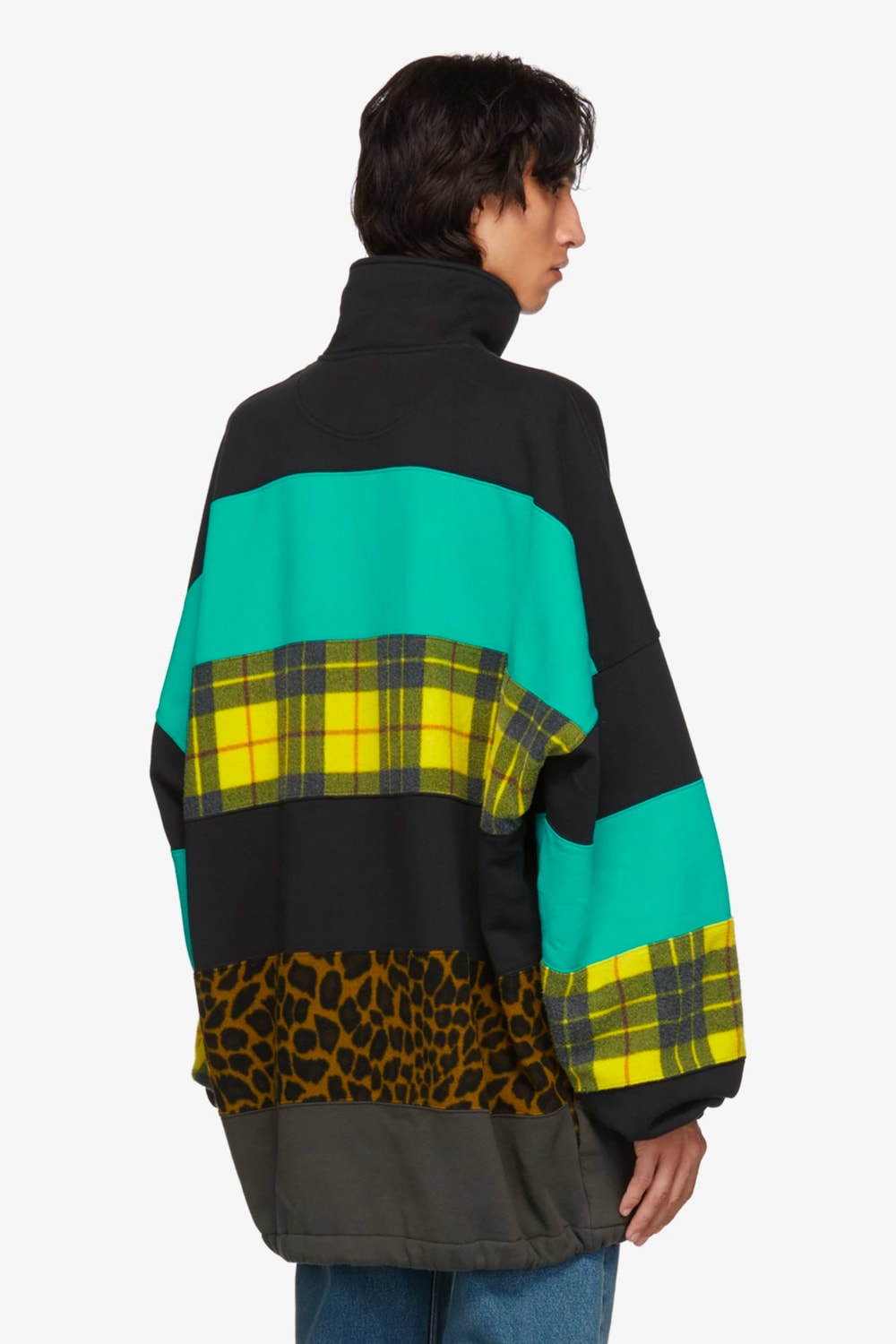 Balenciaga Pre-Fall 2018 Collection Chimney Sweaters multicolor check leaopard tartan demna gvasalia