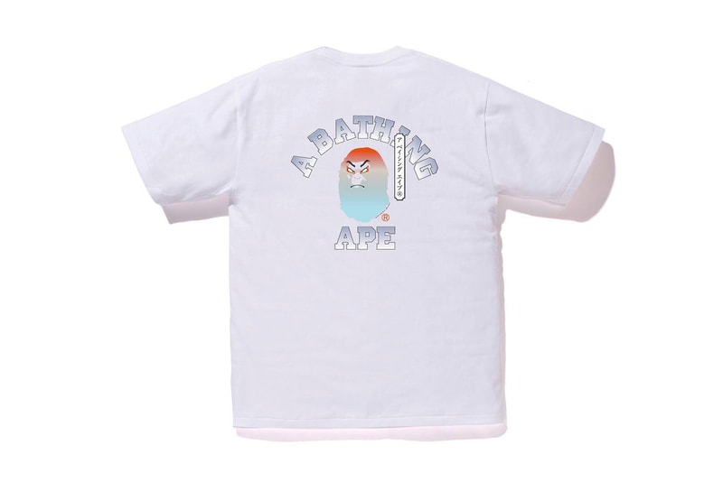 BAPE Kabuki College Tees white