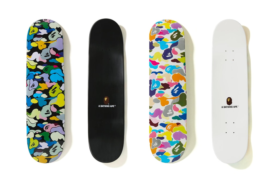 Bape Multi Color Skate Deck Hypebeast