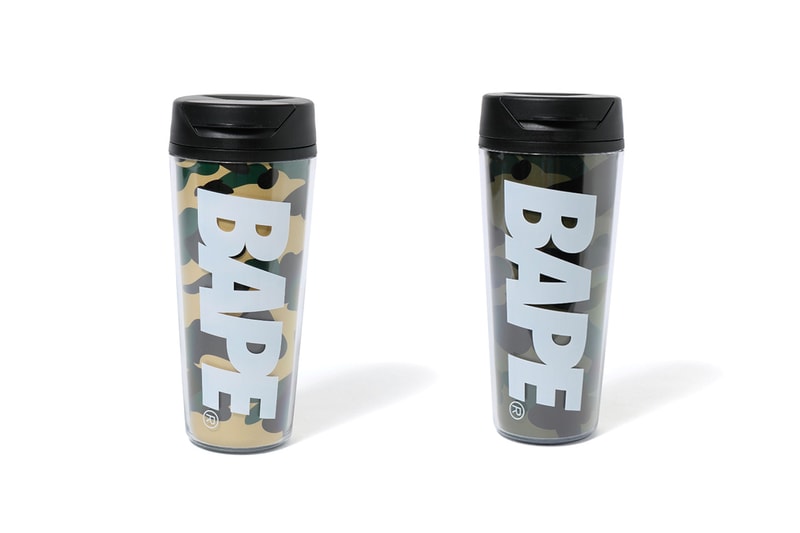 bape a bathing ape plastic travel mug