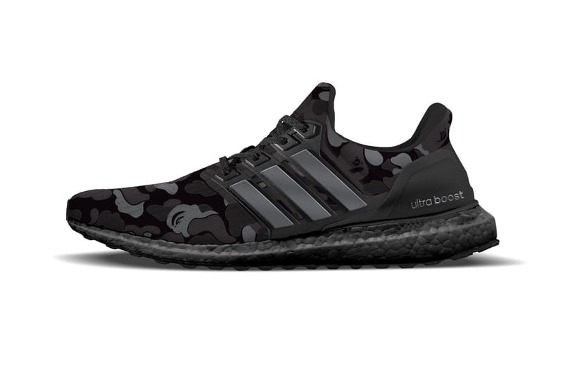bape ultra boost black camo