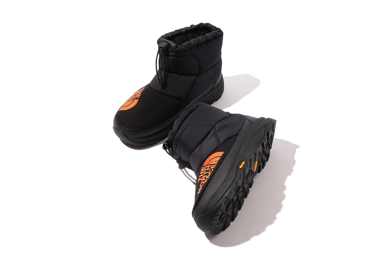 BEAMS the north face nuptse bootie moc waterproof slip on boot fall winter 2018 collaboration footwear japan black orange blue white colorways october 2018 drop release date info official look buy sell sale