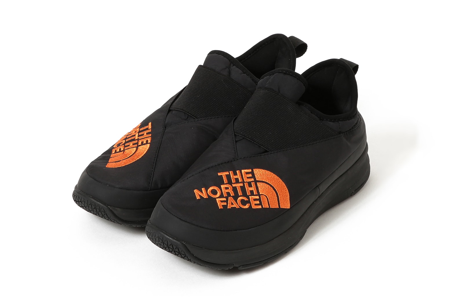 BEAMS the north face nuptse bootie moc waterproof slip on boot fall winter 2018 collaboration footwear japan black orange blue white colorways october 2018 drop release date info official look buy sell sale
