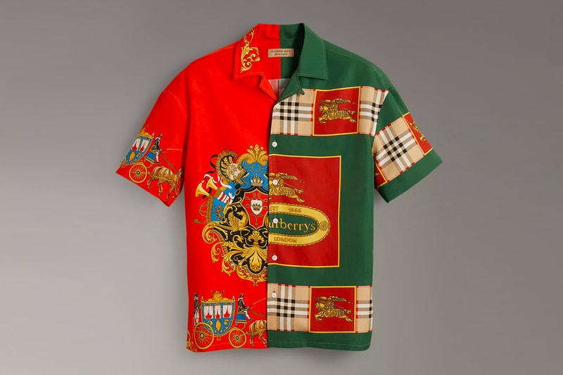 Burberry Archive Scarf Print Silk Shirt release info green red