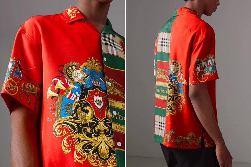 Burberry Archive Scarf Print Silk Shirt release info green red