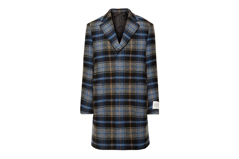 CALVIN KLEIN 205W39NYC’s Checked Wool Overcoat Is Ready for Your Fall Wardrobe
