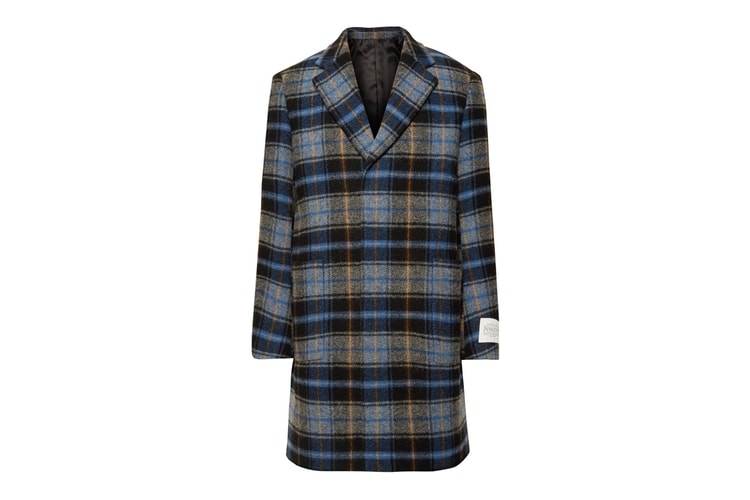 CALVIN KLEIN 205W39NYC’s Checked Wool Overcoat Is Ready for Your Fall Wardrobe