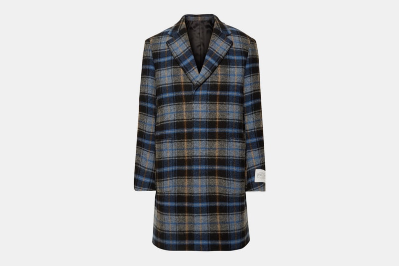 CALVIN KLEIN 205W39NYC Checked Wool Overcoat Pendleton Woolen Mills release info coat fall winter