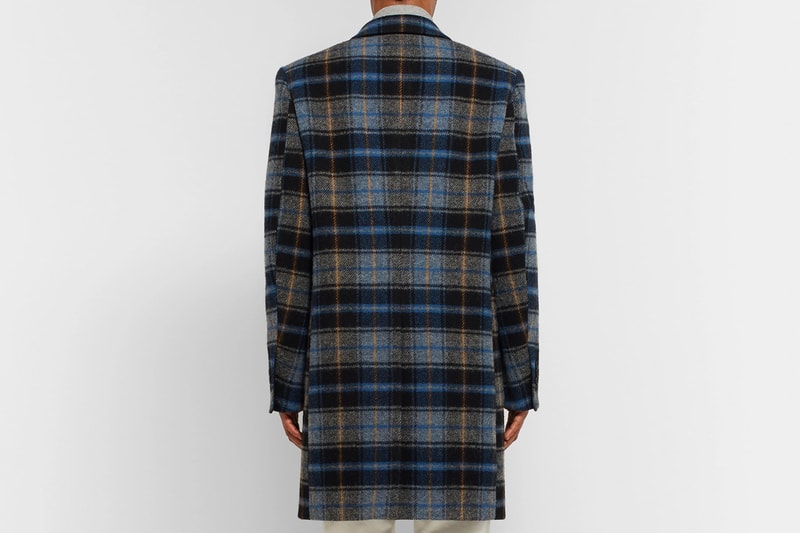 CALVIN KLEIN 205W39NYC Checked Wool Overcoat Pendleton Woolen Mills release info coat fall winter