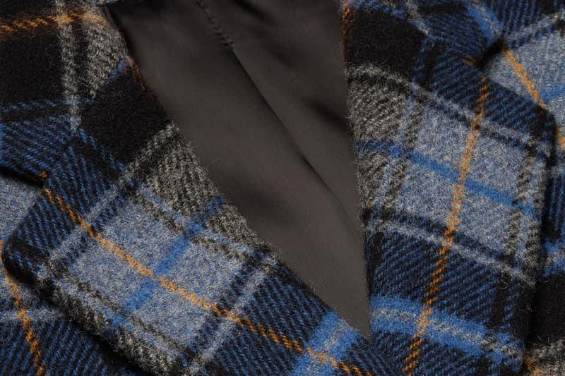 CALVIN KLEIN 205W39NYC Checked Wool Overcoat Pendleton Woolen Mills release info coat fall winter