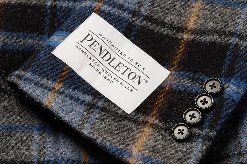 CALVIN KLEIN 205W39NYC Checked Wool Overcoat Pendleton Woolen Mills release info coat fall winter