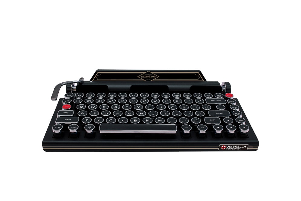 Capcom Releases a Lexington Typewriter Keyboard games bio hazard PS4 gaming playstation sony Japan Zombies Umbrella Corp