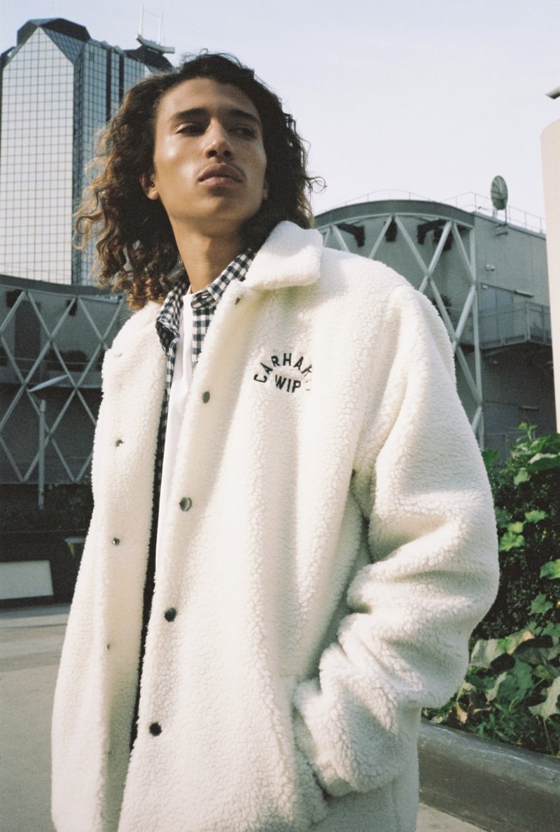 Carharrtt WIP Fall Winter 2018 Lookbook Collection outerwear puffer jacket hoodie shirt sweater knit jumper