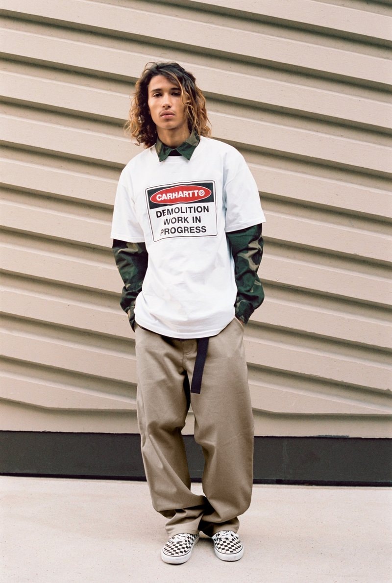Carharrtt WIP Fall Winter 2018 Lookbook Collection outerwear puffer jacket hoodie shirt sweater knit jumper