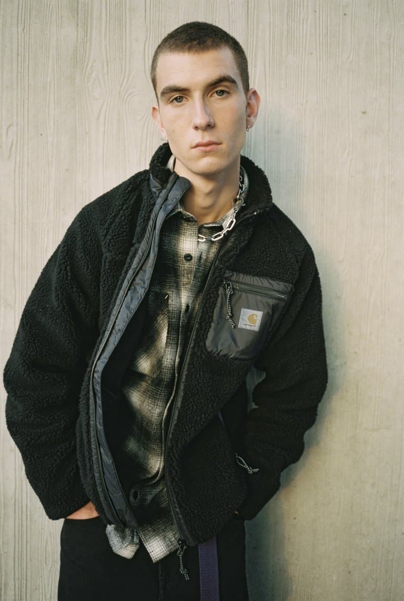 Carharrtt WIP Fall Winter 2018 Lookbook Collection outerwear puffer jacket hoodie shirt sweater knit jumper