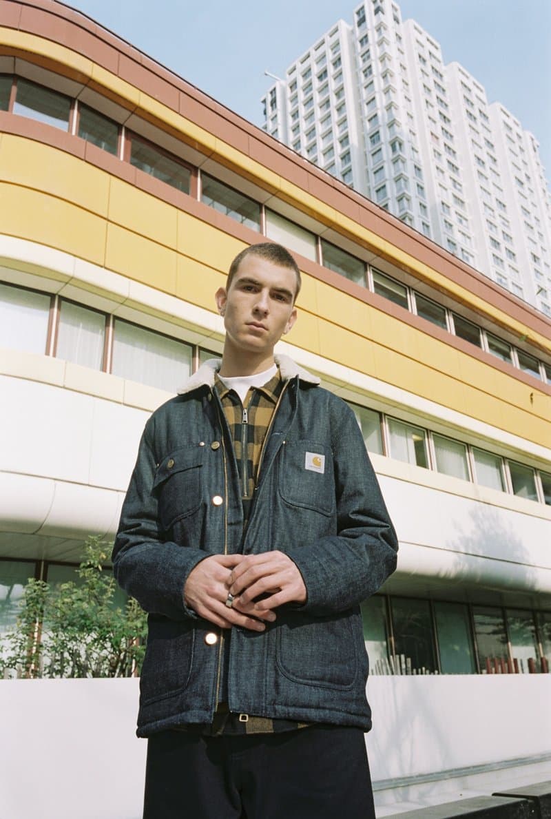 Carharrtt WIP Fall Winter 2018 Lookbook Collection outerwear puffer jacket hoodie shirt sweater knit jumper