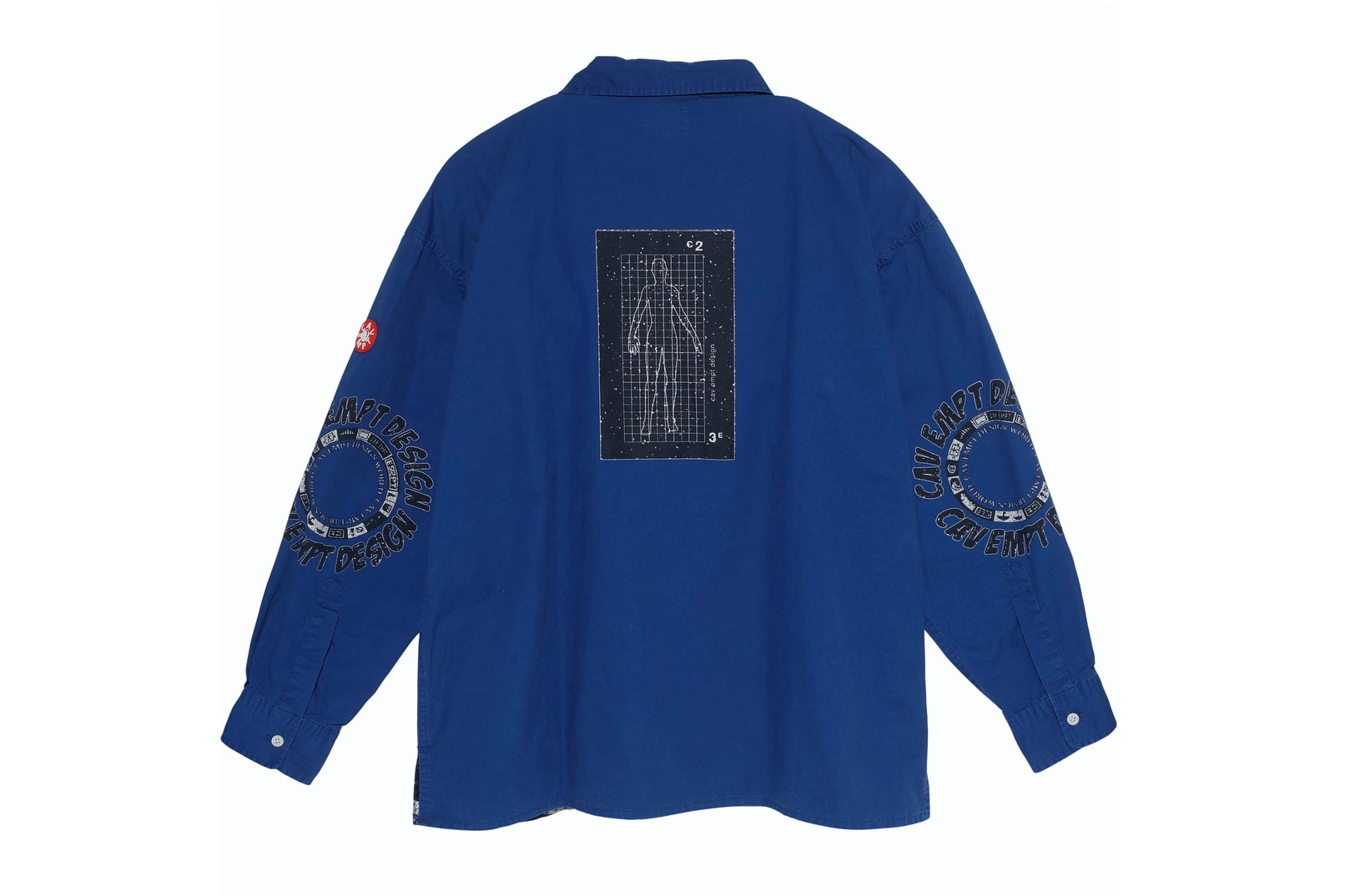 Cav empt big oversized zipper shirts orange navy graphic tony feltwell sk8thing fall winter 2018 print august 24 2018 release date drop buy sale sell purchase